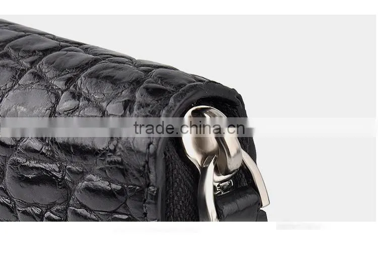 2016 men clutch wallet in real alligator leather