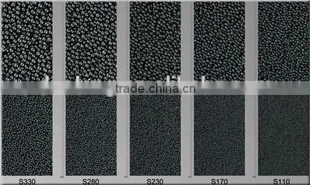 Sandblast shot peening ball