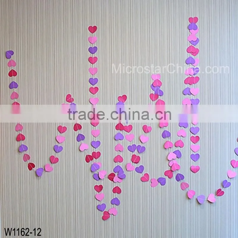 4m Paper Garland Round Banner Bunting Wedding Birthday Classroom Party Pon Decoration