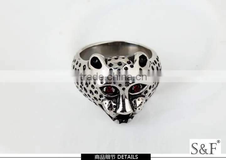 146037 Male jewellery boxes wholesale spikes stainless steel ring