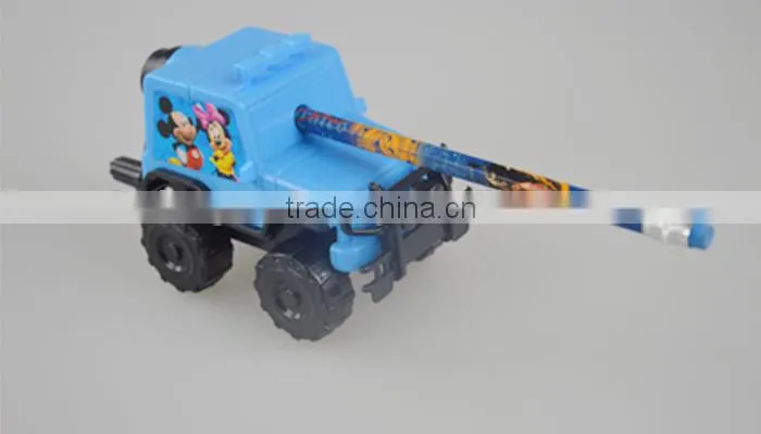 Custom Jeep shape Non-toxic plastic fancy pencil sharpener