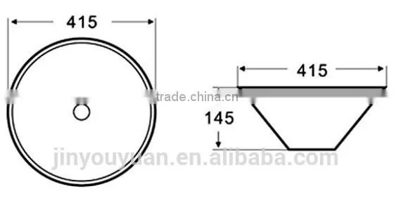 Y816 Wholsale Sanitary Ware Bathroom Ceramic Art Basin
