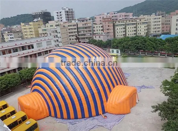 High Temperature Resistance Dome Inflatable Tent , Inflatable Sport Tent For Commercial