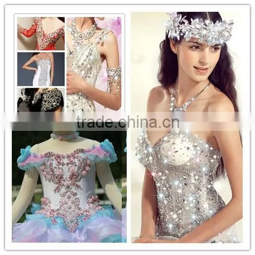 extremly shine low defect good quality ss20 tanzantite color dmc hot fix stone