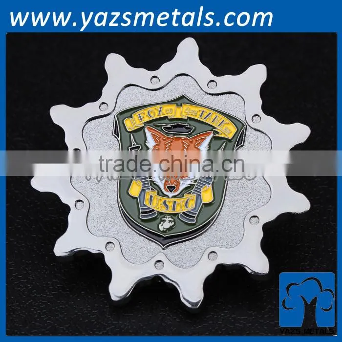 round custom metal coin making