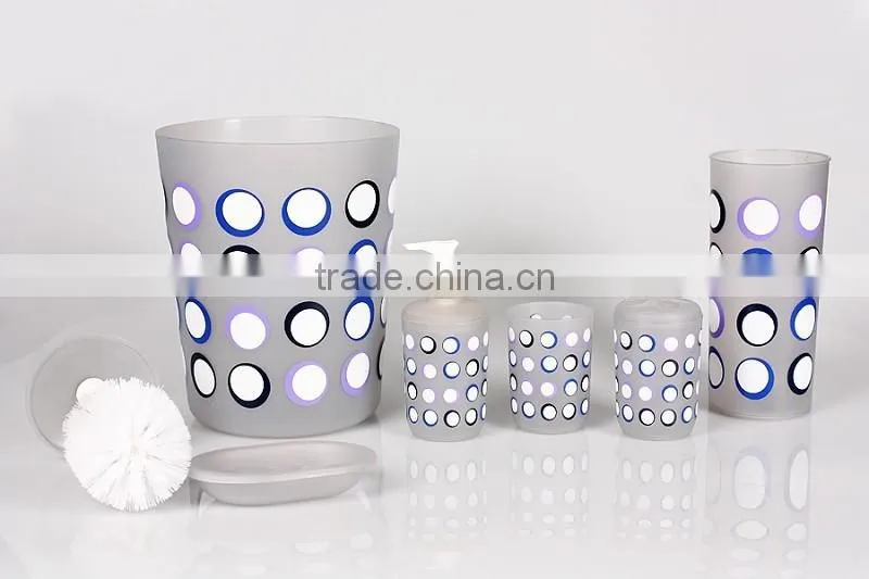fashion PS Bath tools set , new design luxury home use set