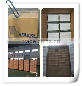 Clear Glass Technique and Glass Block Type decorative glass brick