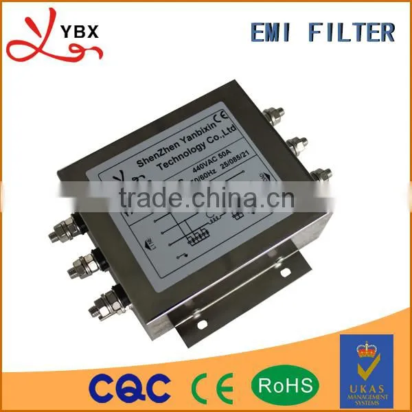 AC 3 phase 3 line Input EMC EMI filter