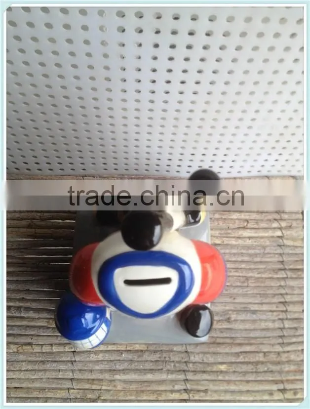 ceramic hockey coin bank for hockey money box
