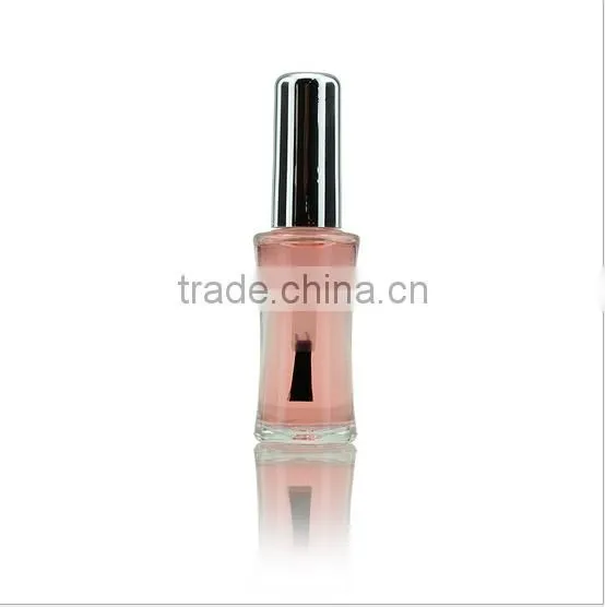 10CC/1/2OZ empty crystal nail polish bottle glass UV gel bottles with screw cap and brush supplier