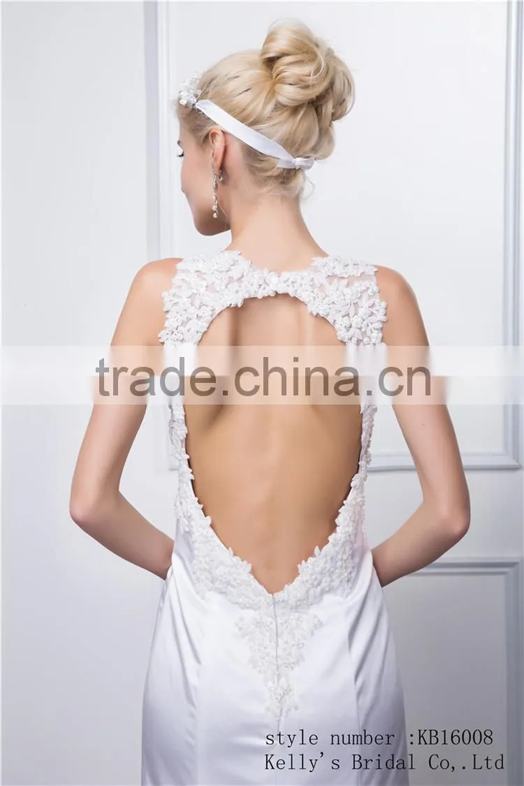 kb16008 wolesale latest sexy design sweetheart sleeveless backless wedding mermaid dress / bridemaid dress