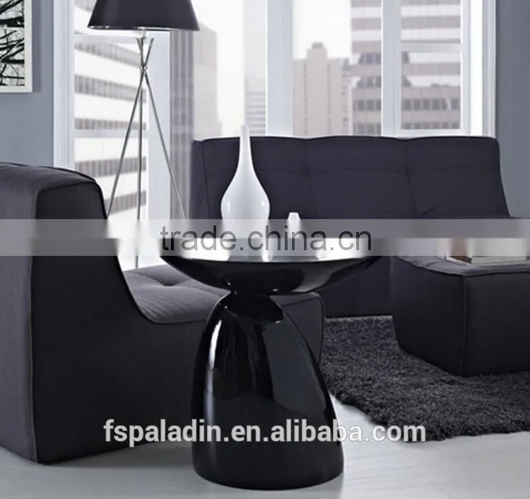 Modern Flow Fiberglass Side Table, Mushroom Shape
