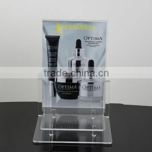 2016 fashion design wholesale price acrylic cosmetic display