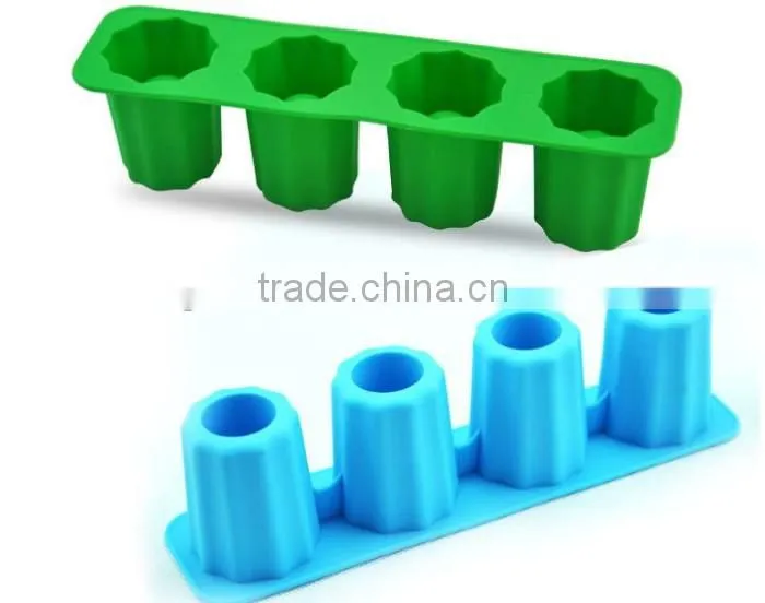 high quality heart shape silicone ice cube tray