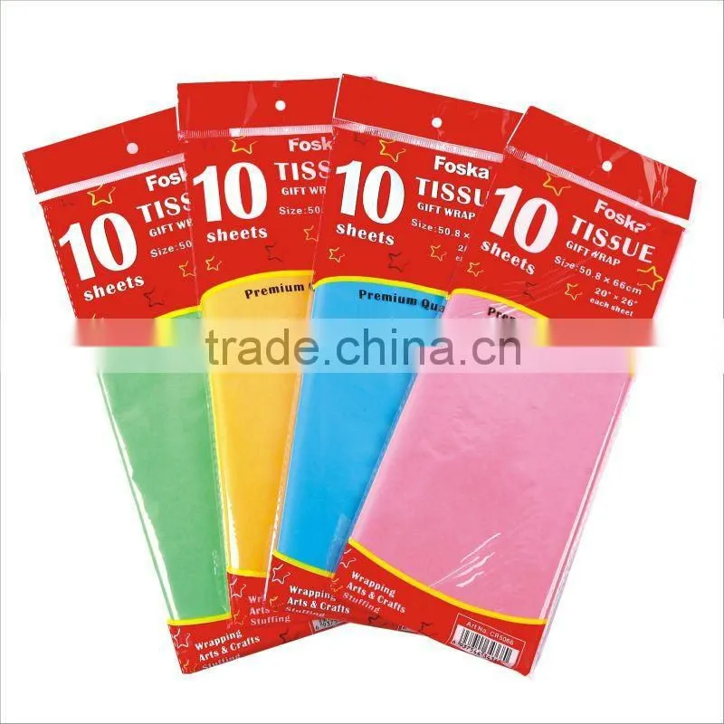 Color Crepe Paper For Gift/Promotion/Decoration/solid color wrapping paper
