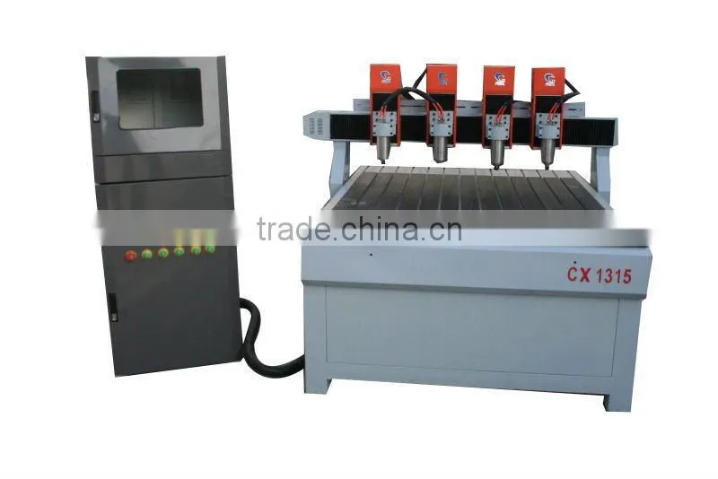 CNC mezzo relievo sculpture machine with four heads