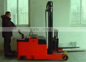 1.2T 4.5m passed CE AC battery powered standing new material handling full electric reach stacker for sale