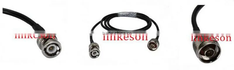 RF pigtail RG58 LMR200 WLAN antenna for N male to BNC male