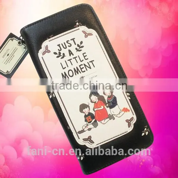 Kids printed latest design fancy leather clutch purses for girls or women