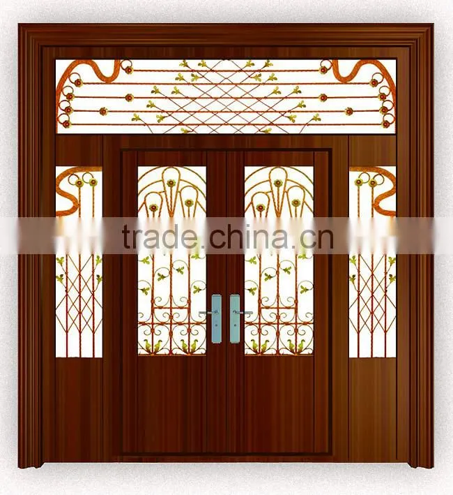 Romantic sheet music designed style used wrought iron door gates/luxury wrought iron gate
