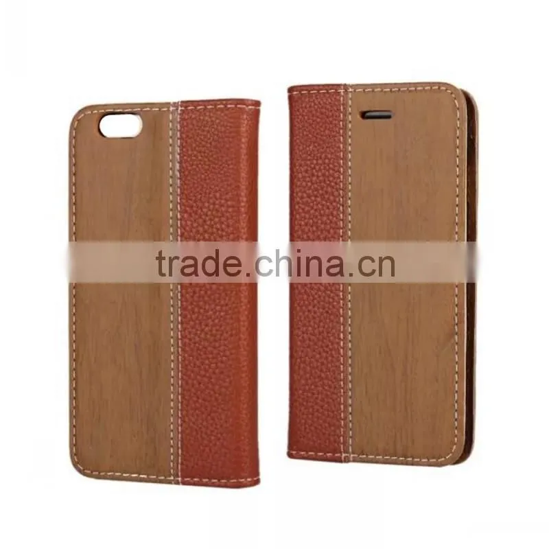 wood flip leather phone case cover with card holder for Xiaomi mi 5 mimax Redmi note 4 3 2 1 c i pro prime