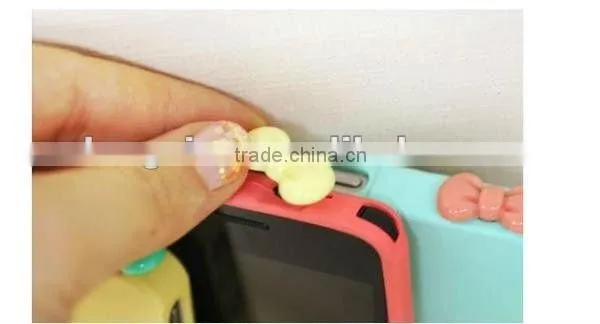 hot selling lovely earphone jack dust cap plug for iphone 4s/G