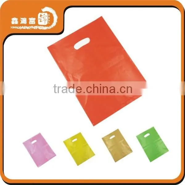 custom shopping printing packaging plastic bag flexiloop handle