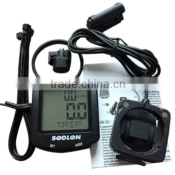 30function Sunding mountain cycle computer bike speedometer 3 languages cycle speed meter