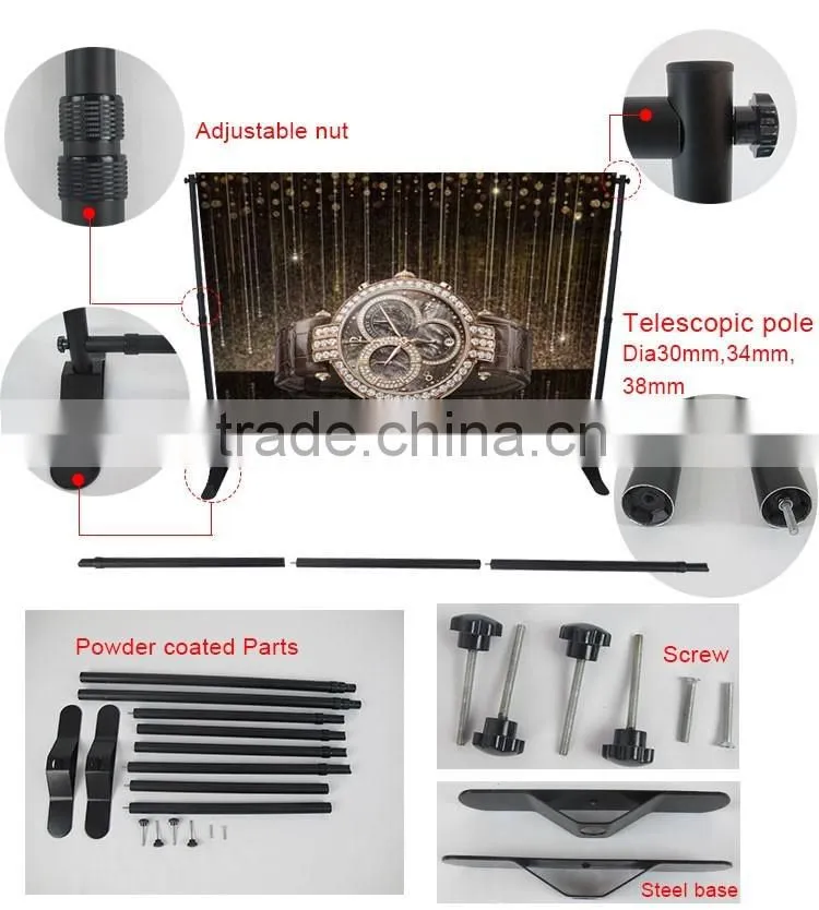 Aluminum heavy duty portable backdrop stand
