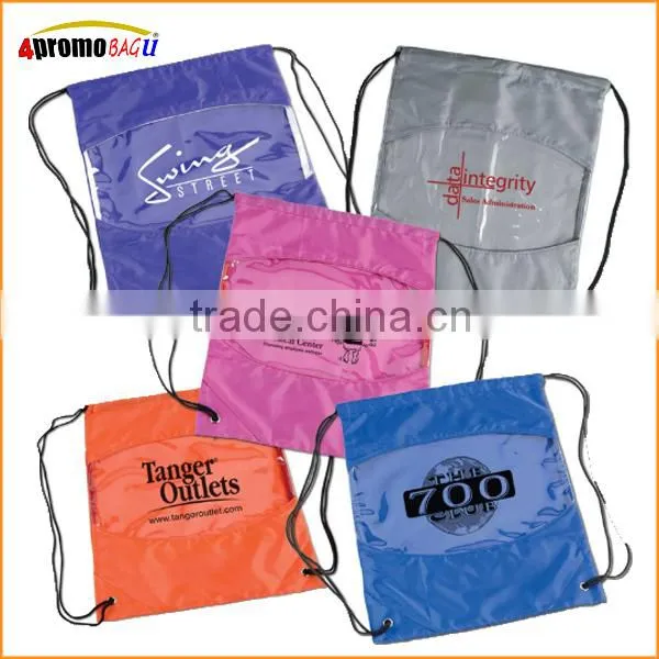 2015 PVC waterproof drawstring backpack bag