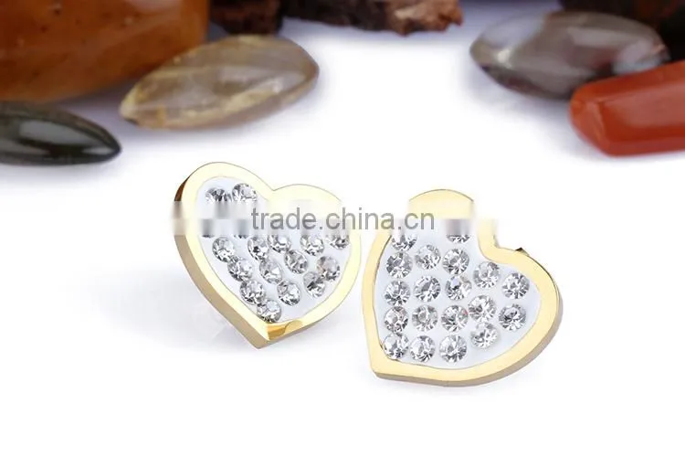 broken heart shaped stainless steel chain necklace jewery set