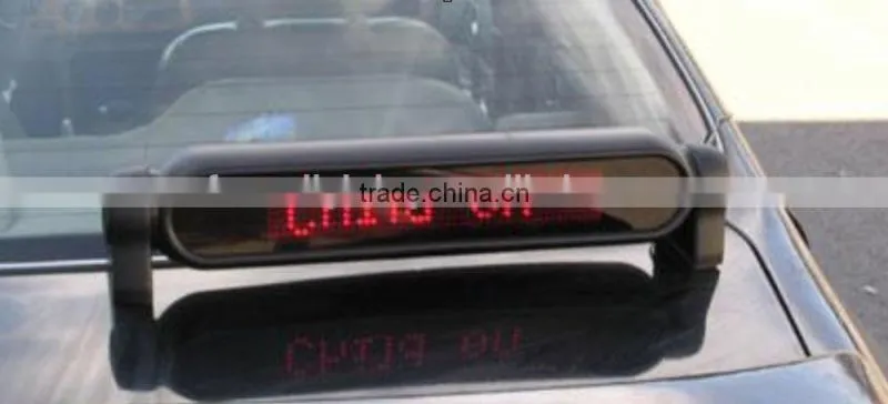 2016 the most hot-selling 11 messages programmed scrolling messages speed and intensity adjustable led car display board