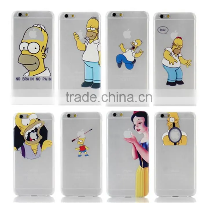 Trending Mobile Phone Case! Ultra-thin plastic transparent TPU Mobile Phone Case for iPhone 6/6s plus!
