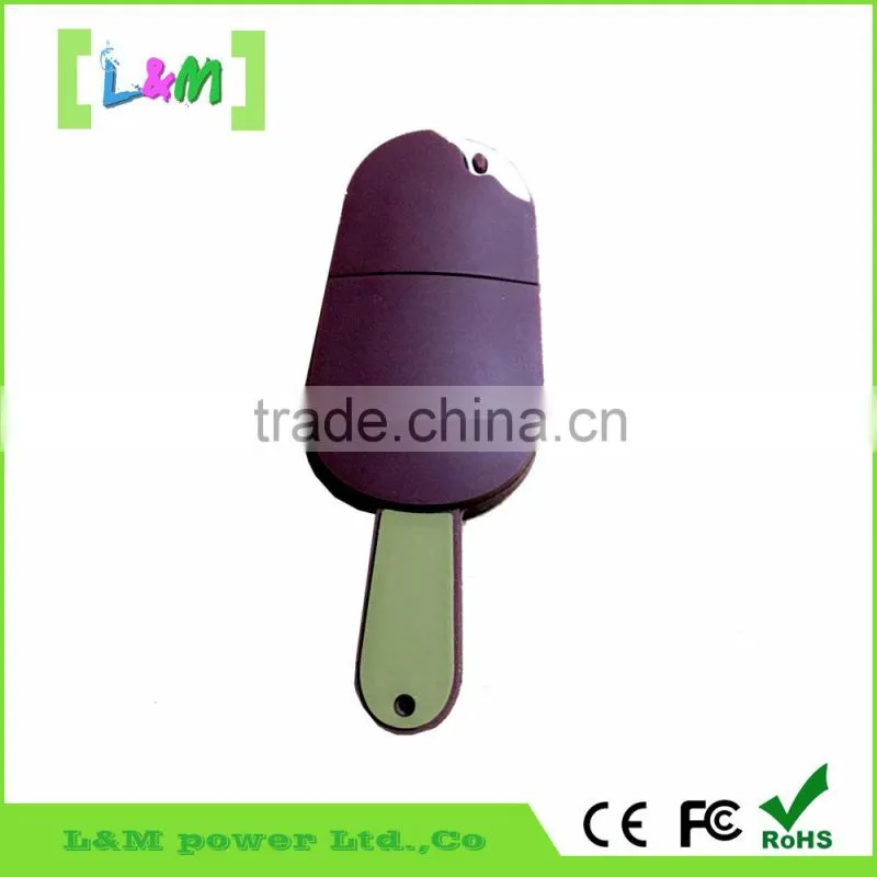 2015 cartoon ice candy pvc USB flash drive with high speed flash