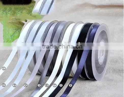Latest style polyester double face satin ribbon