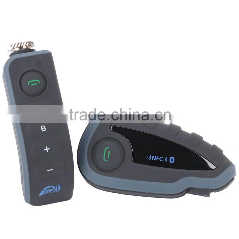 V8 BT Interphone with Remote Controller FM NFC 5 Riders Bluetooth Motorcycle Intercom 1200M Intercomunicador V8 motos
