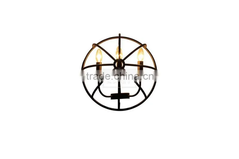 Vintage Retro Wall Sconce Metal Cage Wall Lamp Wall Mount