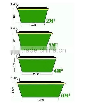 Metal waste skip bins, steel skip bins