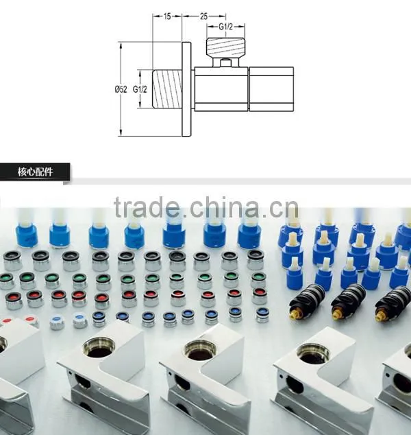2014 Hot Sale Chrome Plated Polishing Brass Angle Valve