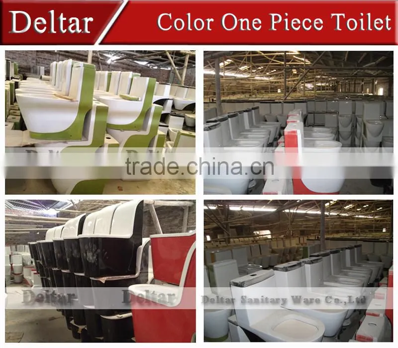 luxury bathroom design sanitary ware wc, green color toilet, washdown color toilet