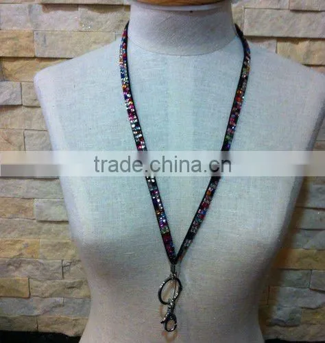Colored Rhinestone Lanyards