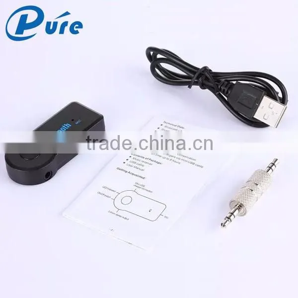High Quality 3.5mm USB Bluetooth Receiver Car Bluetooth Music Receiver with Stereo Output