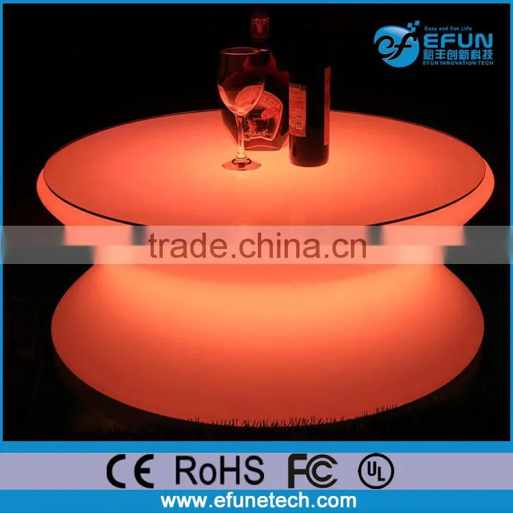 outdoor/indoor rgb color led table furniture,portable bar nightclub led glow table
