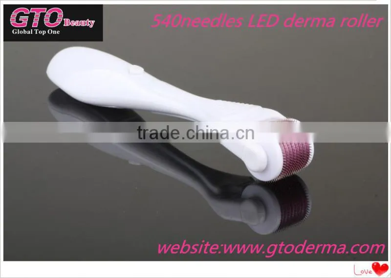 GTO hot sale 540 needles replaceable led magic derma roller