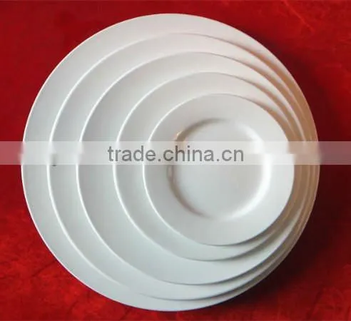 restaurant white plates,unbreakable microwave safe dishes ,porcelain plate