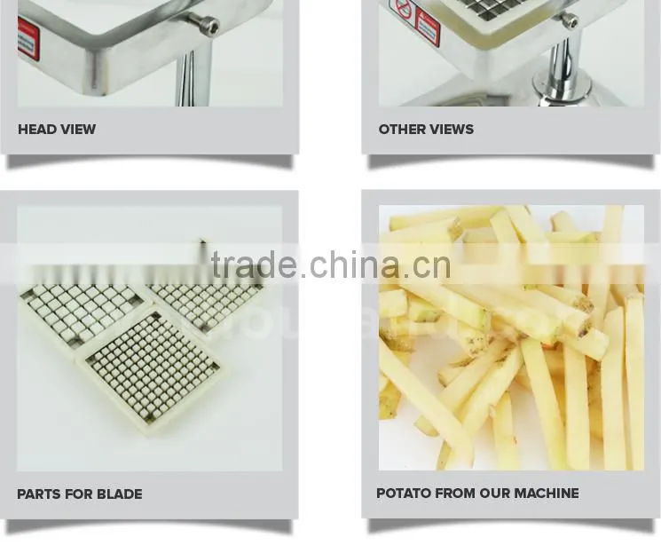 2016 Stainless Steel Manual Operate Food Chopper with 3 Blades