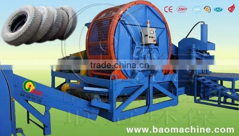 waste rubber shredding equiments