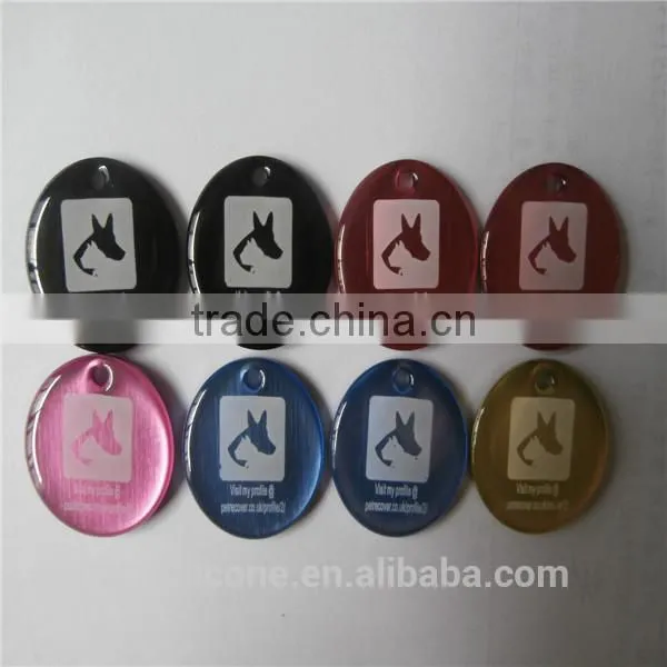 OEM Stainless steel metal tag id tags with engraved logo
