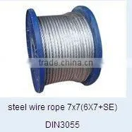 hot sell steel wire rope 7x7(6x7+SE)