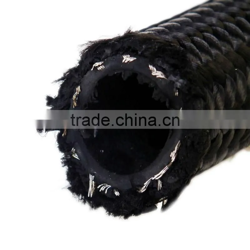 AN -8 AN8 AN08 Stainless Nylon Braided Fuel Line Oil Gas Hose